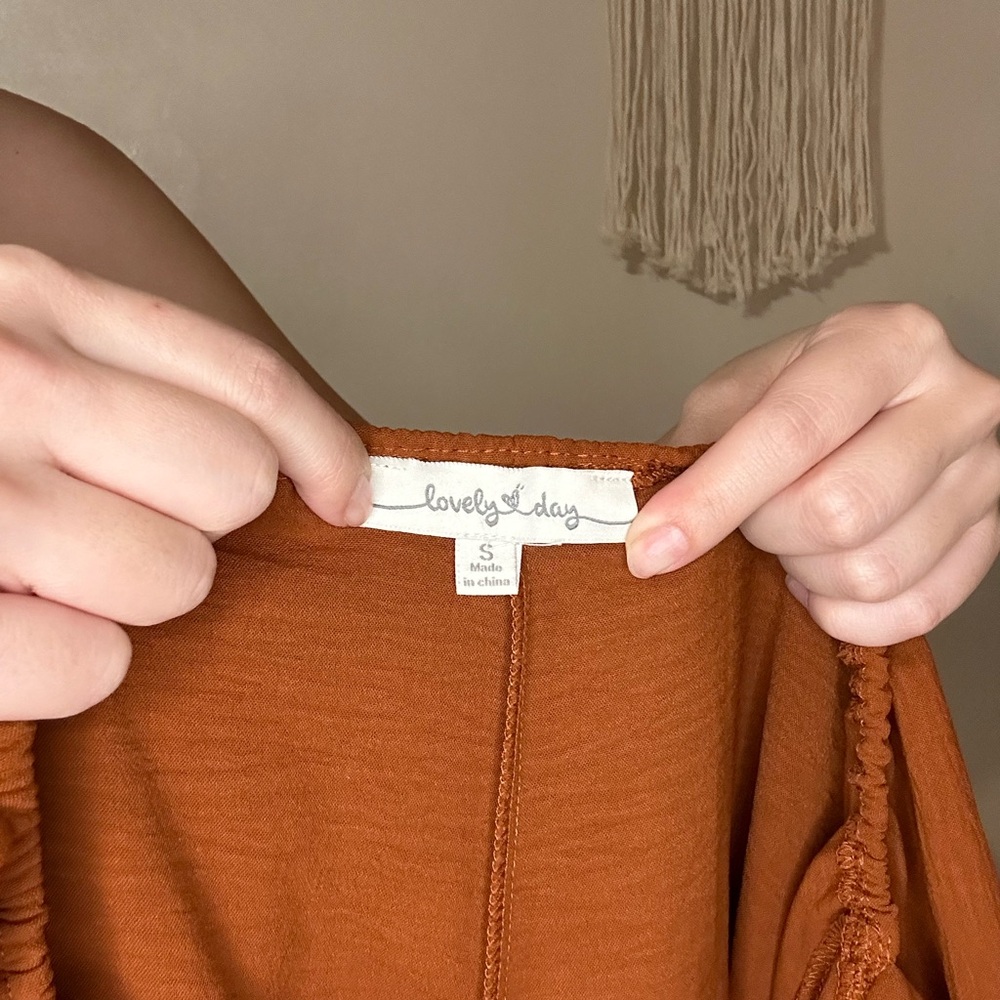 Rust orange romper - Picture 5 of 5